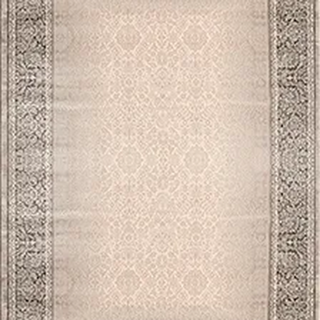 SHARED | Arcade Cream Taupe Brown Persian Style Traditional Machine W photo 6