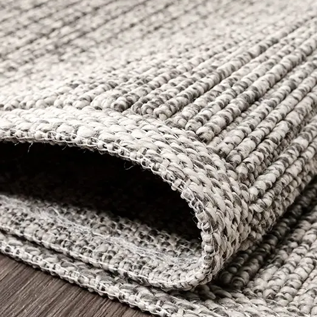 SHARED | Alum Greige Solid Scandinavian Machine Woven Taupe Ivory Liv photo 7