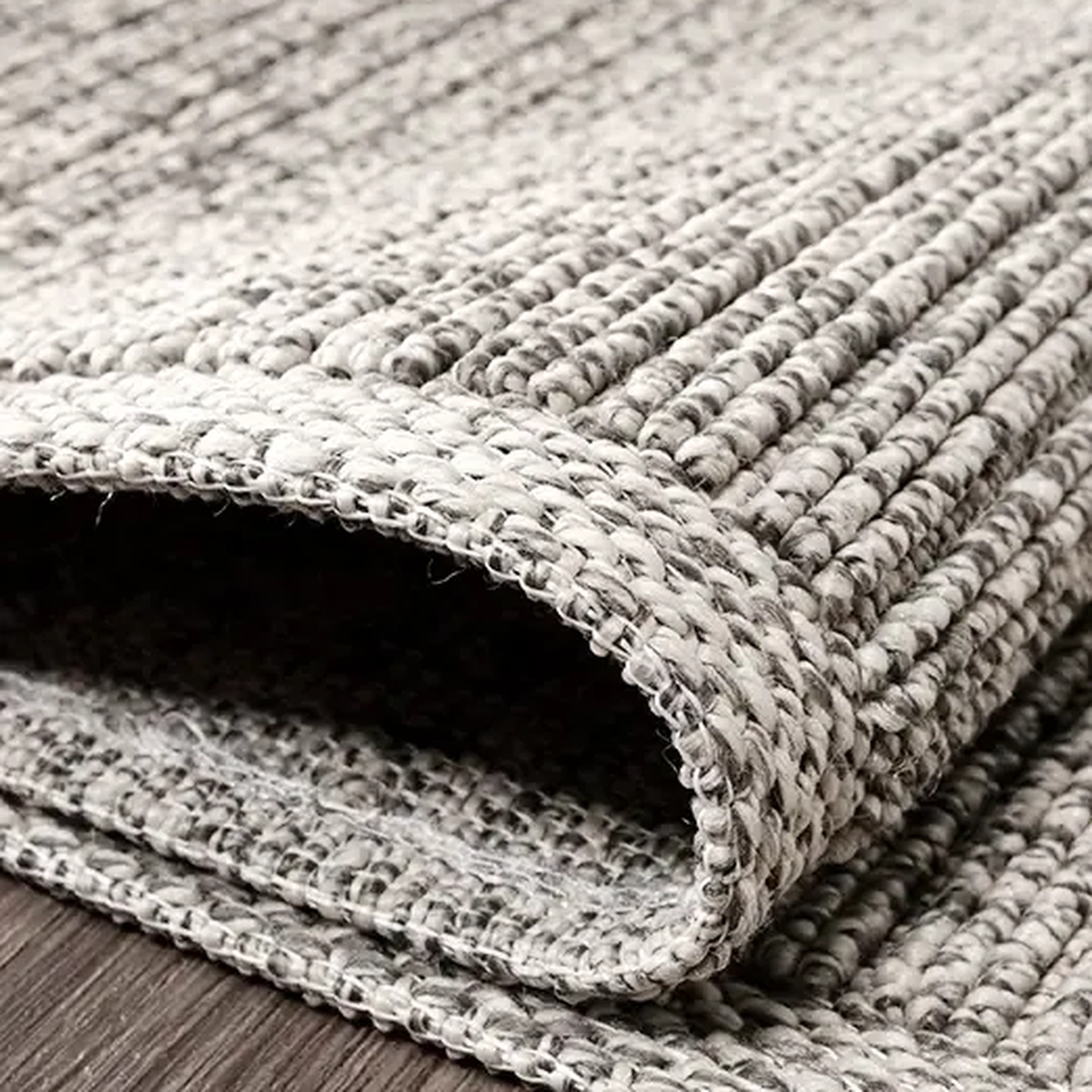 SHARED | Alum Greige Solid Scandinavian Machine Woven Taupe Ivory Liv photo 7