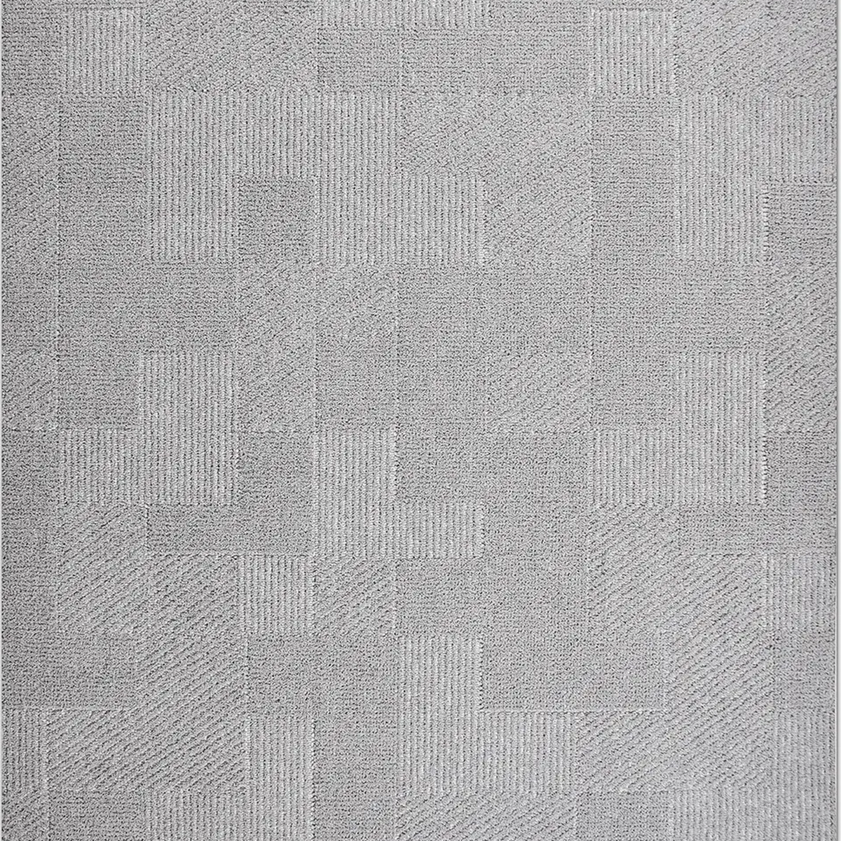 SHARED | Penumbra Grey Geometric Modern Machine Woven Living Room Bed photo 6