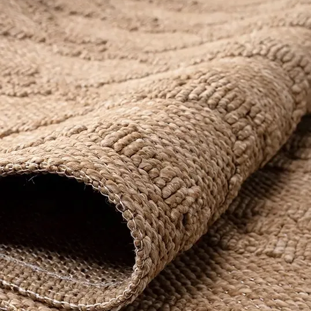 SHARED | Yarrow Tan Boho Geometric Diamond Machine Woven Living Room  photo 7