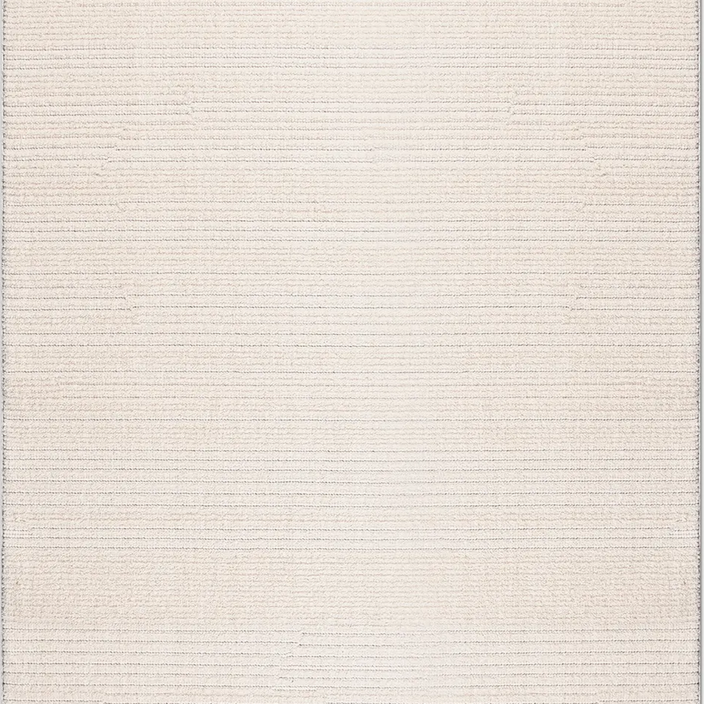SHARED | Noontide Cream Ivory Solid Modern Machine Woven Living Room  photo 6