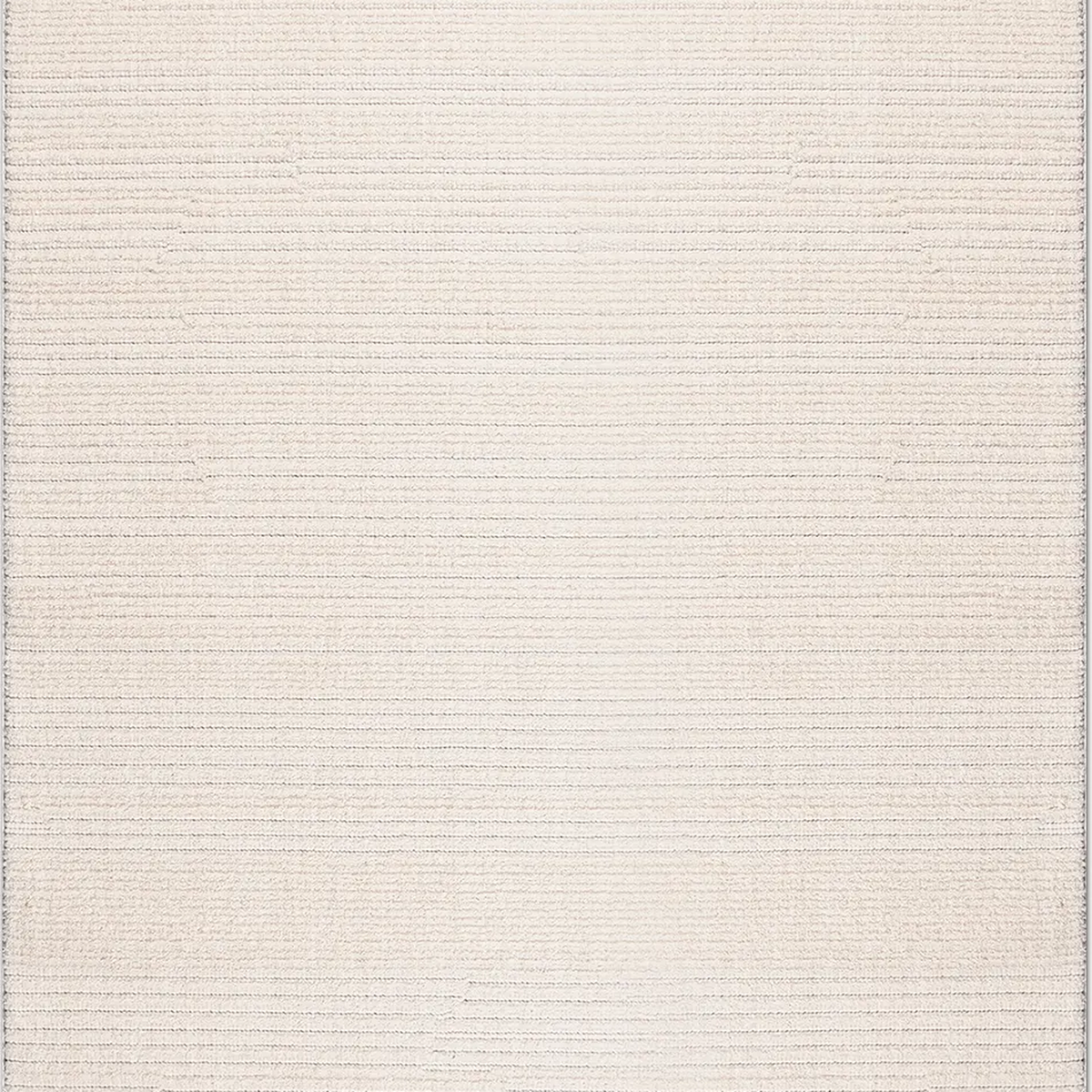 SHARED | Noontide Cream Ivory Solid Modern Machine Woven Living Room  photo 6
