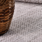 SHARED | Scriptorium Grey Cream Solid Textured Flatweave Machine Wove photo 6