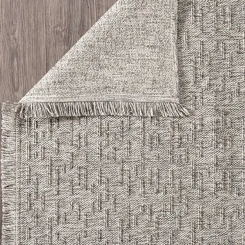SHARED | Adamant Grey Abstract Modern Machine Woven Living Room Bedro photo 7