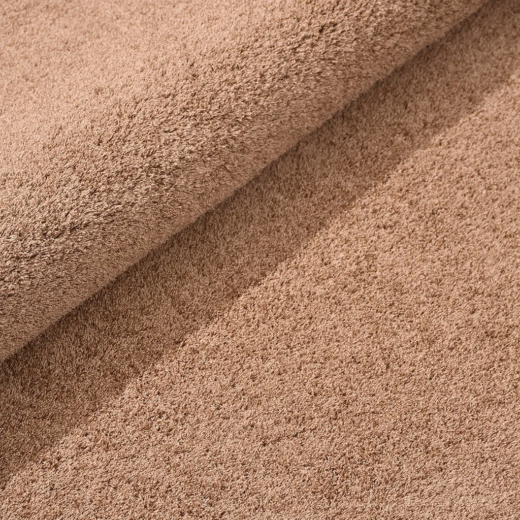 SHARED | Thaw Taupe Solid Modern Plush Machine Woven Living Room Bedr photo 7