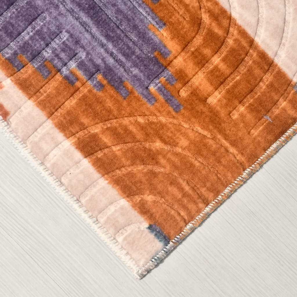 SHARED | Downs Multicolour Geometric Chevron Modern Machine Woven Liv photo 7