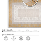 SHARED | Cesme Beige Gold Persian Style Traditional Machine Woven Liv photo 7
