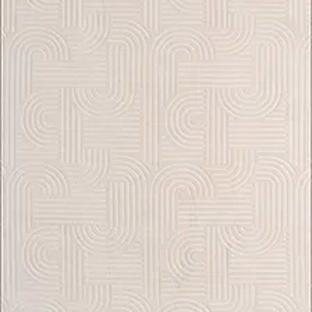 SHARED | Gloaming Cream Modern Geometric Carved Texture Machine Woven photo 6