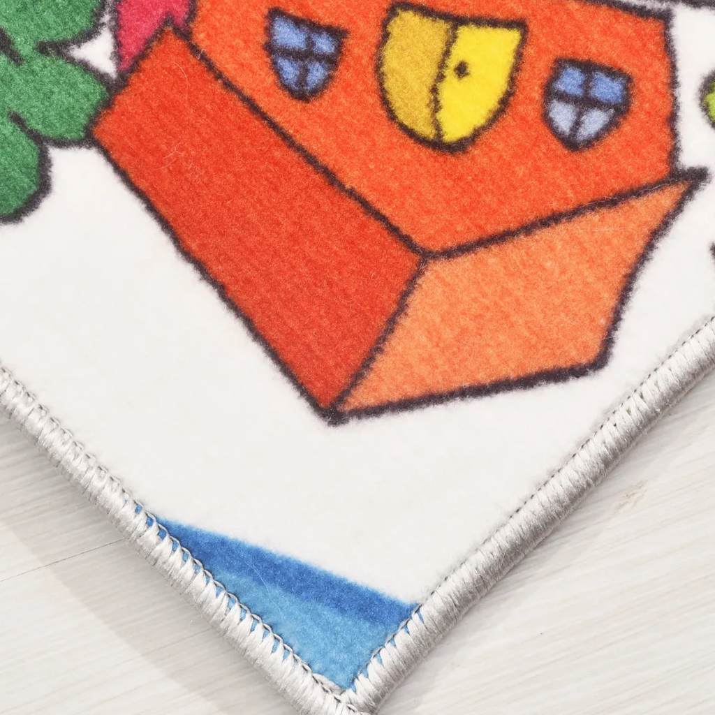 SHARED | Mere Cream Multicolour Abstract Town Map Machine Woven Kids  photo 8