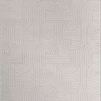SHARED | Hoarfrost Light Grey Modern Geometric Carved High-Low Machin photo 7