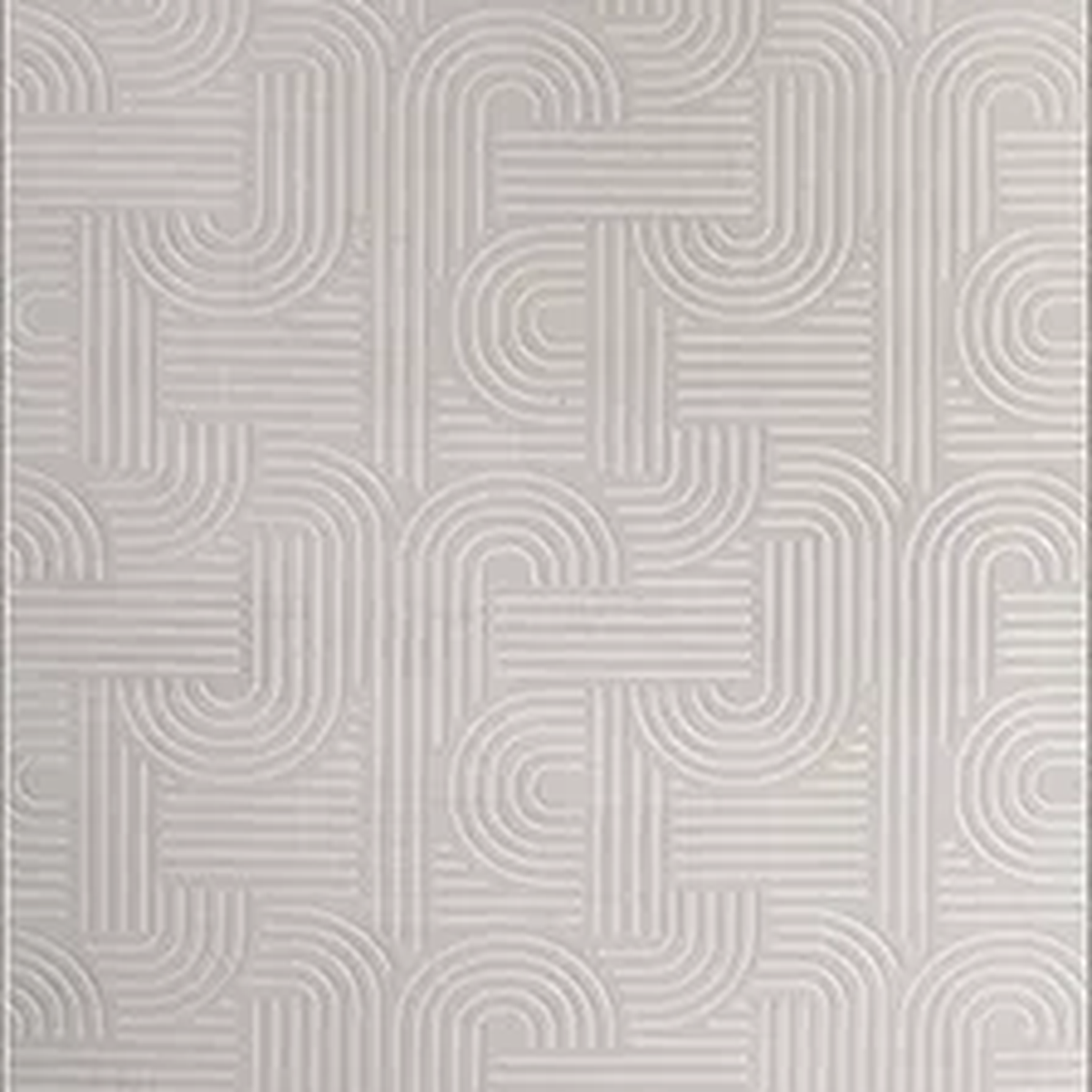 SHARED | Hoarfrost Light Grey Modern Geometric Carved High-Low Machin photo 7