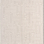 SHARED | Gloaming Cream Modern Geometric Carved Texture Machine Woven photo 7
