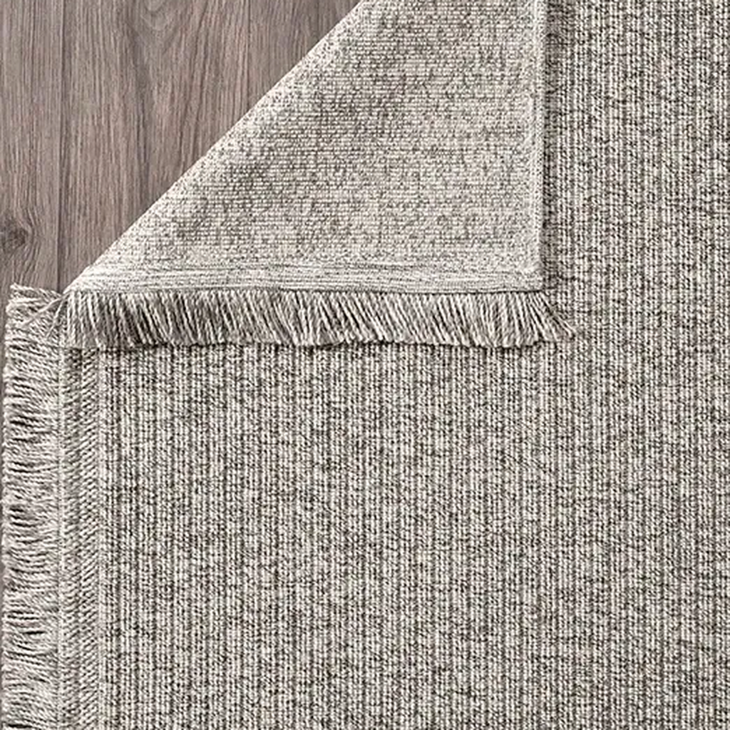 SHARED | Alum Greige Solid Scandinavian Machine Woven Taupe Ivory Liv photo 8