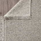 SHARED | Alum Greige Solid Scandinavian Machine Woven Taupe Ivory Liv photo 8