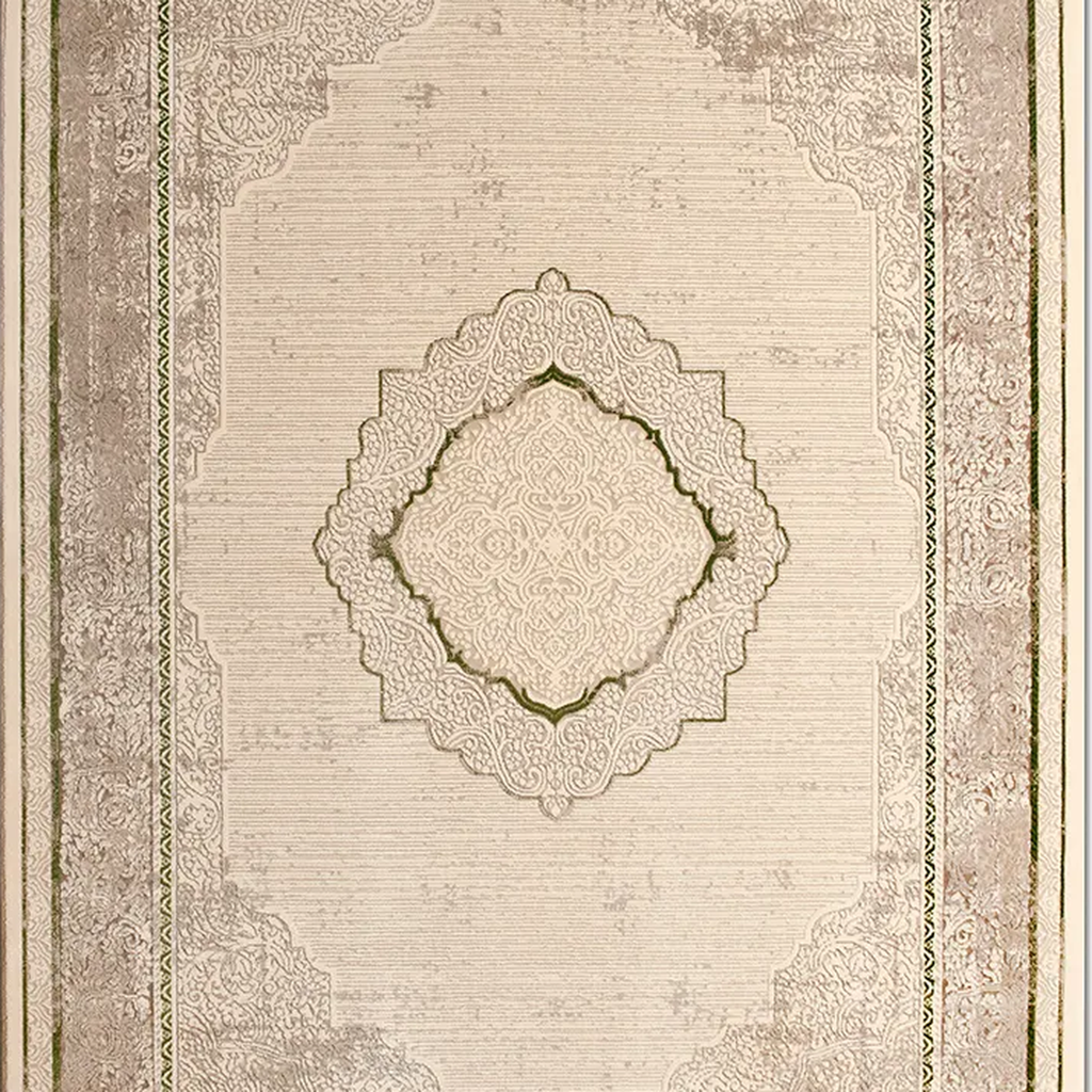 SHARED | Zenith Cream Grey Traditional Damask Machine Woven Living Ro photo 7