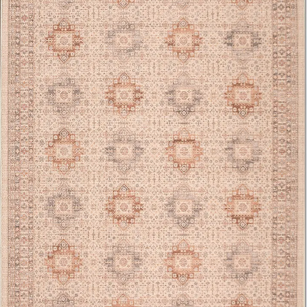 SHARED | Chancel Blush Pink Cream Persian Style Traditional Machine W photo 7
