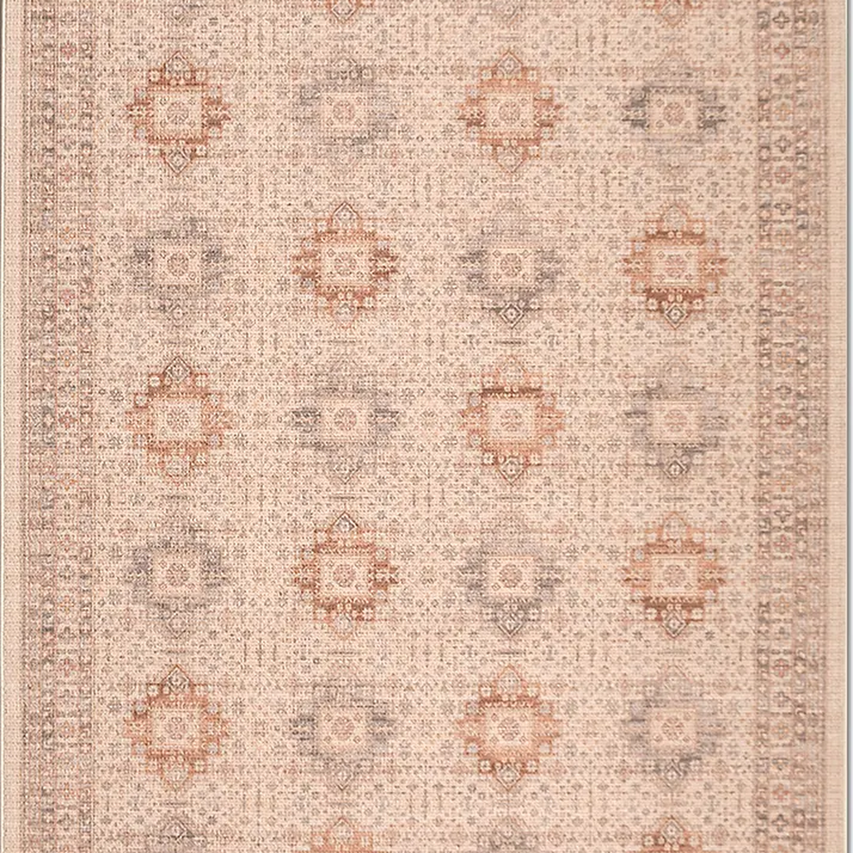 SHARED | Chancel Blush Pink Cream Persian Style Traditional Machine W photo 7