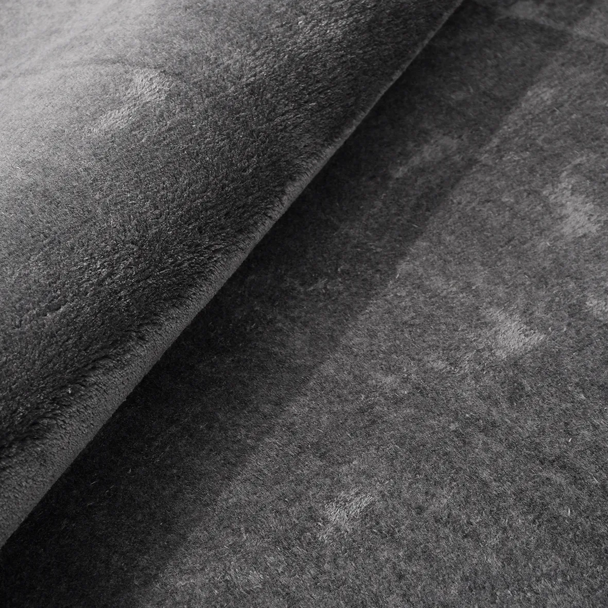 SHARED | Granary Grey Solid Modern Machine Woven Living Room Bedroom  photo 7