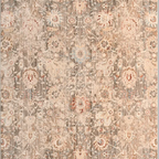 SHARED | Pergola Distressed Persian Style Floral Taupe Cream Rust Mac photo 7