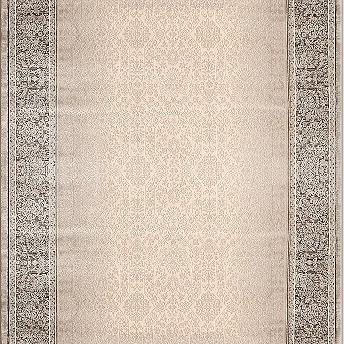 SHARED | Arcade Cream Taupe Brown Persian Style Traditional Machine W photo 7