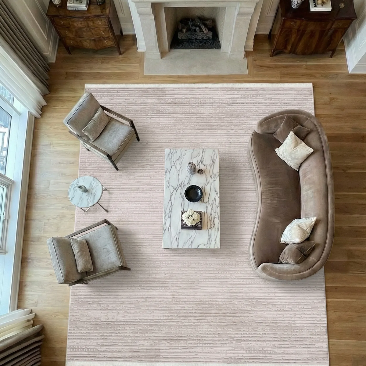 SHARED | Vesper Cream Abstract Machine Woven Transitional Modern Livi photo 7