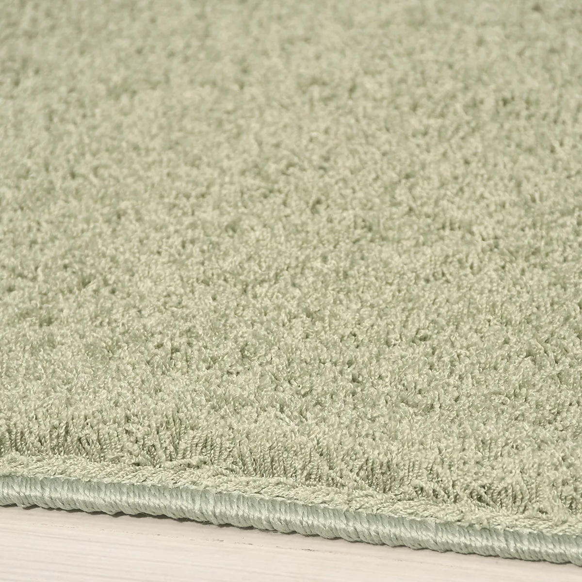 SHARED | Sunbeam Sage Green Solid Shaggy Scandinavian Machine Woven L photo 7