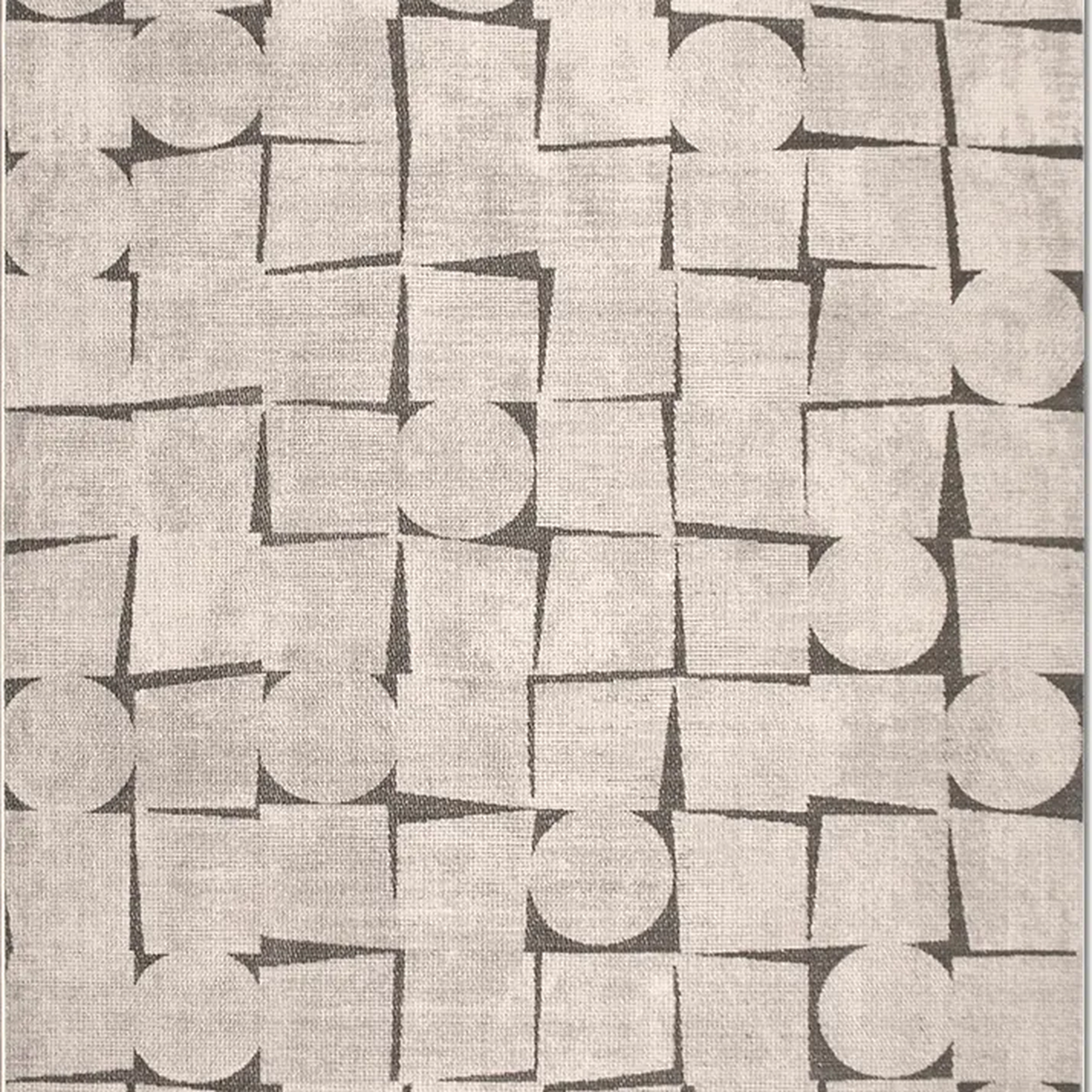 SHARED | Campanile Cream Grey Scandinavian Geometric Machine Woven Li photo 7