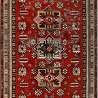 SHARED | Brume Persian Style Traditional Tribal Medallion Red Cream M photo 7