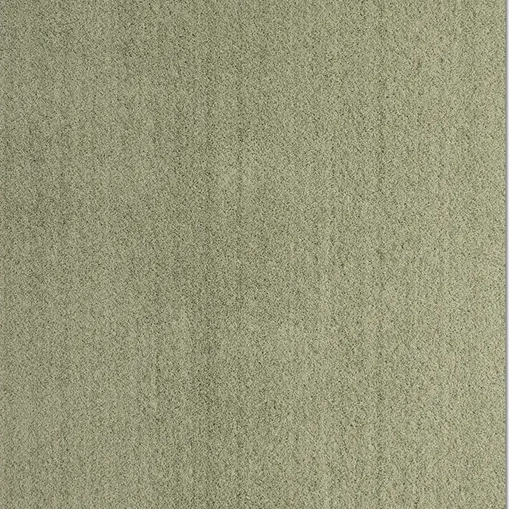 SHARED | Sunbeam Sage Green Solid Shaggy Scandinavian Machine Woven L photo 8
