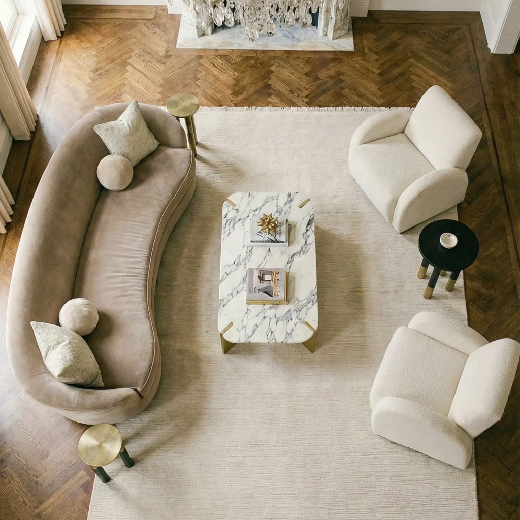 SHARED | Tollgate Cream Solid Transitional Modern Machine Woven Livin photo 8