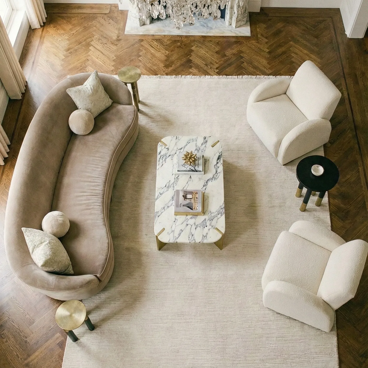 SHARED | Tollgate Cream Solid Transitional Modern Machine Woven Livin photo 8