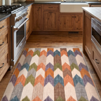 SHARED | Downs Multicolour Geometric Chevron Modern Machine Woven Liv photo 9