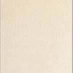SHARED | Snowmelt Cream Abstract Modern Machine Woven Textured Living photo 8