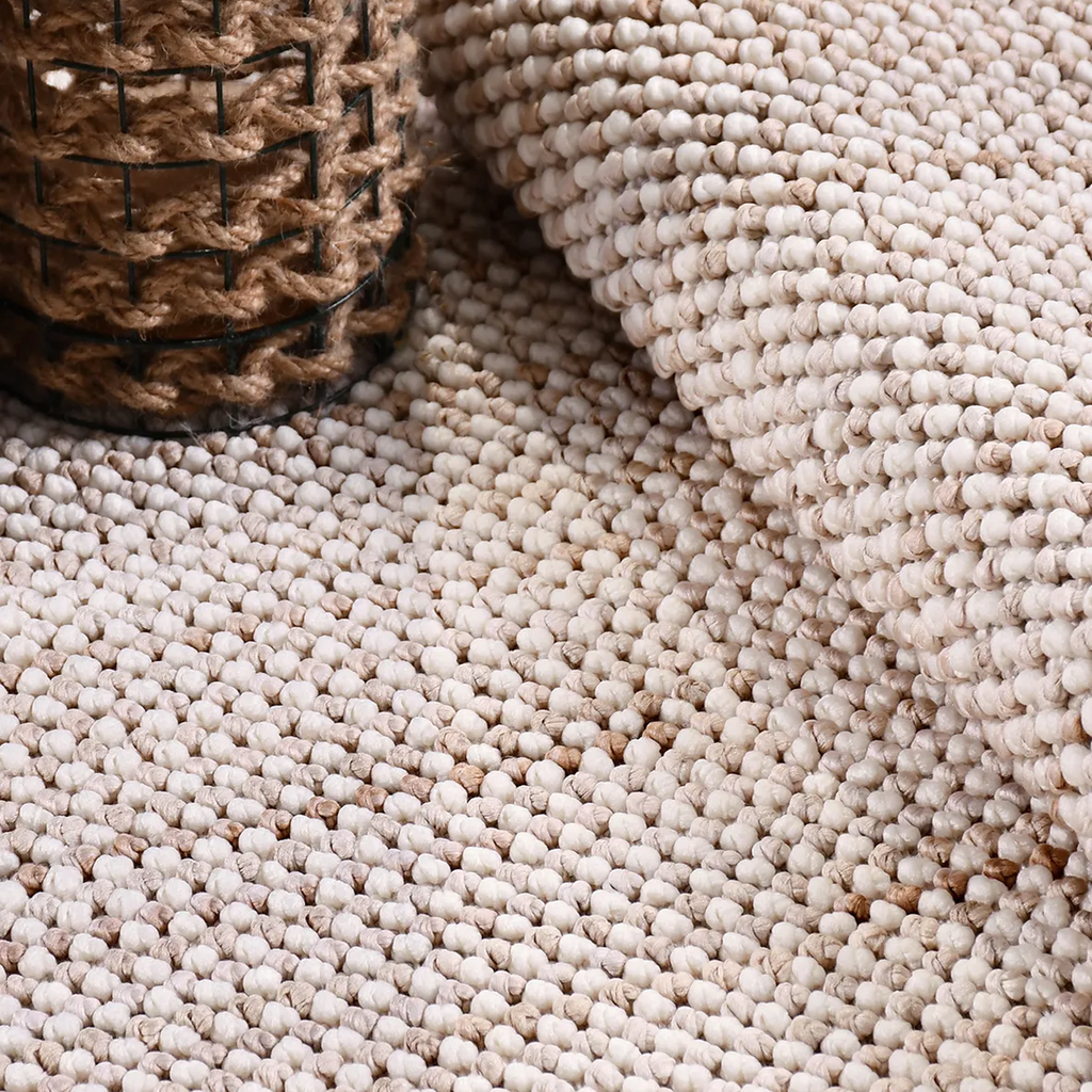 SHARED | Promenade Blush Beige Solid Textured Modern Machine Woven Li photo 8