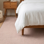 SHARED | Mead Blush Pink Modern Geometric Machine Woven Living Room B photo 9