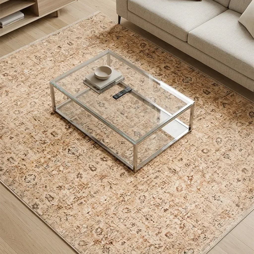 SHARED | Pantile Distressed Persian Style Traditional Beige Brown Mac photo 8