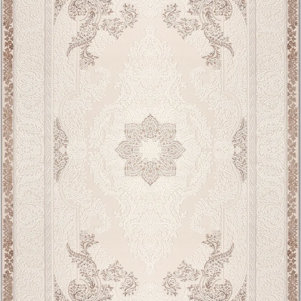 SHARED | Didyma Cream Beige Persian Style Traditional Medallion Machi photo 8
