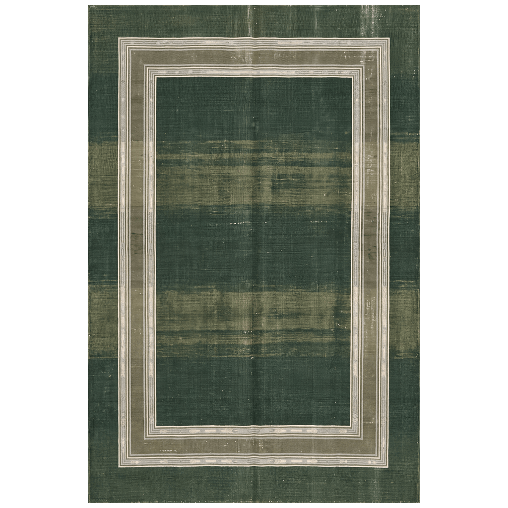Springhead Modern Minimalist Border Forest Green Moss Bone Washable Indoor Outdoor Entryway Rug - RugzellaDigital Print RugRugzellaRugzellaBBB474-RECT-24x47-60x120cmRGZLLA141256Rectangle2' x 3'11" (60x120 cm)RECTANGLE | HERO | Springhead rectangle