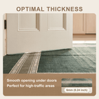 Springhead Modern Minimalist Border Forest Green Moss Bone Washable Indoor Outdoor Entryway Rug - RugzellaDigital Print RugRugzellaRugzellaBBB474-RECT-24x47-60x120cmRGZLLA141256Rectangle2' x 3'11" (60x120 cm)SHARED | Springhead feature thickness