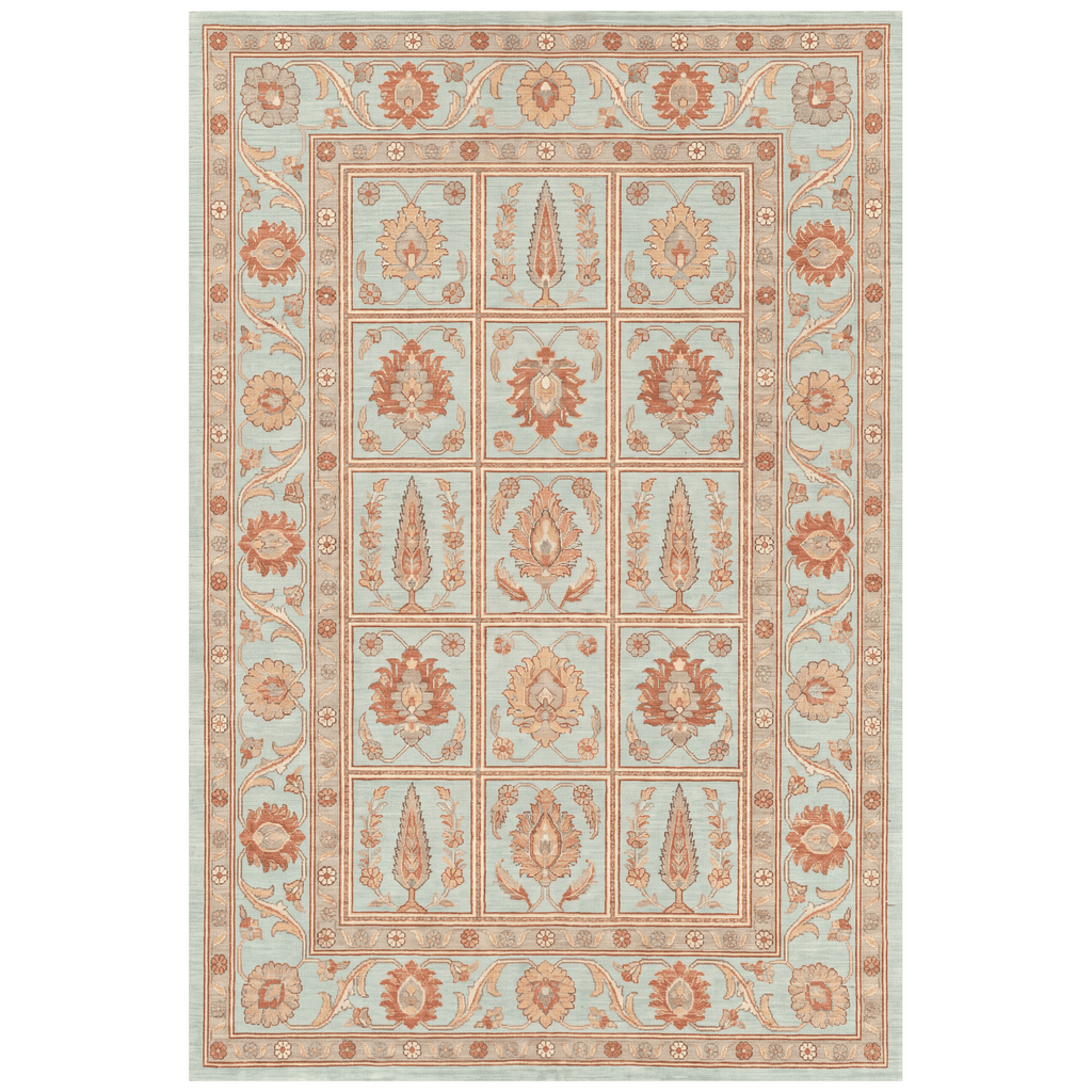 Spur2 Traditional Oriental Style Medallion Teal Ivory Rust Washable Indoor Outdoor Entryway Rug - RugzellaDigital Print RugRugzellaRugzellaBBB446-RECT-24x47-60x120cmRGZLLA101056Rectangle2' x 3'11" (60x120 cm)RECTANGLE | HERO | Spur2 rectangle