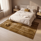 Stonefield Modern Distressed Solid Bronze Umber Wheat Washable Indoor Outdoor Entryway Rug - RugzellaDigital Print RugRugzellaRugzellaBBB475-RECT-24x47-60x120cmRGZLLA141591Rectangle2' x 3'11" (60x120 cm)RECTANGLE | Stonefield rectangle bedroom