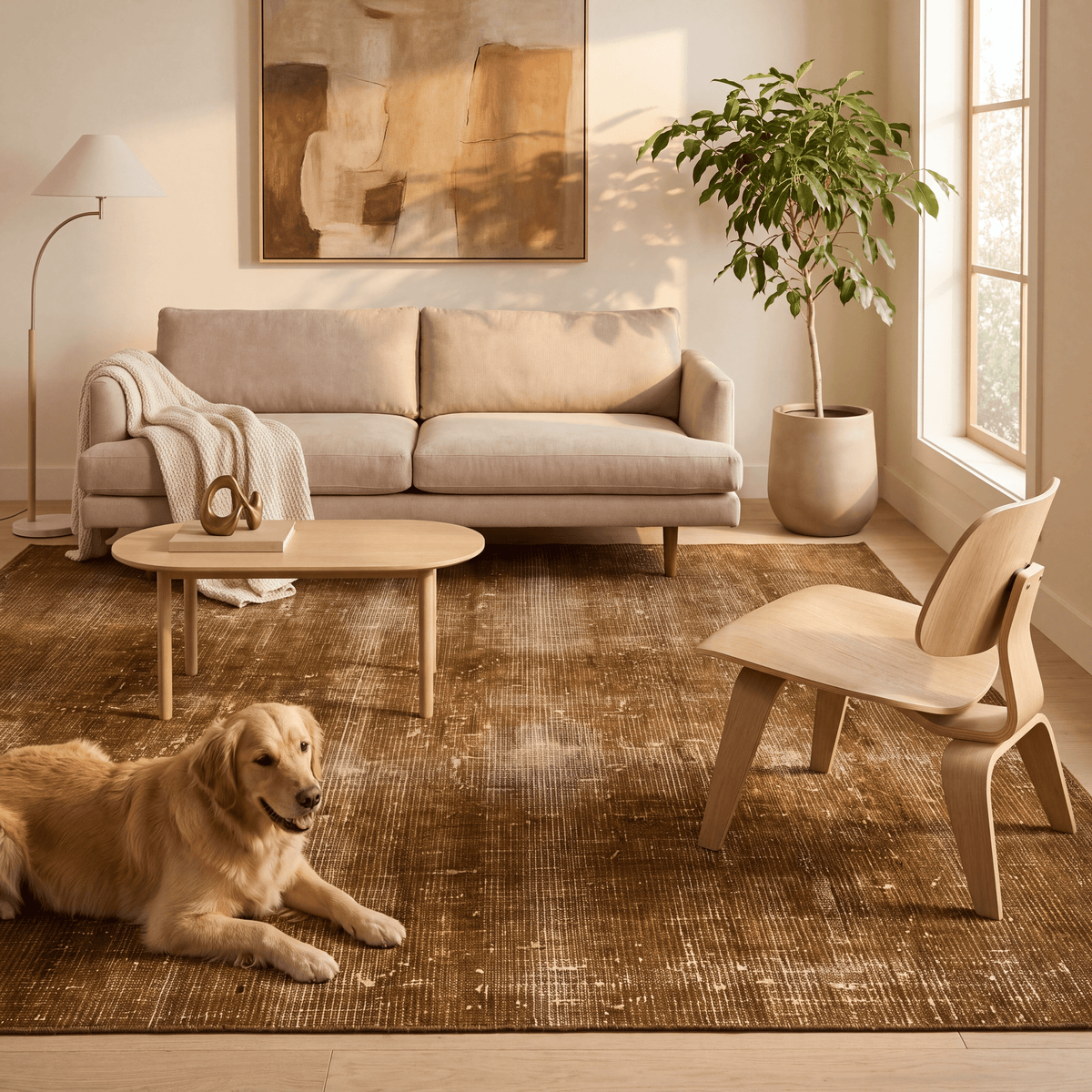 Stonefield Modern Distressed Solid Bronze Umber Wheat Washable Indoor Outdoor Entryway Rug - RugzellaDigital Print RugRugzellaRugzellaBBB475-RECT-24x47-60x120cmRGZLLA141591Rectangle2' x 3'11" (60x120 cm)RECTANGLE | Stonefield rectangle livingroom