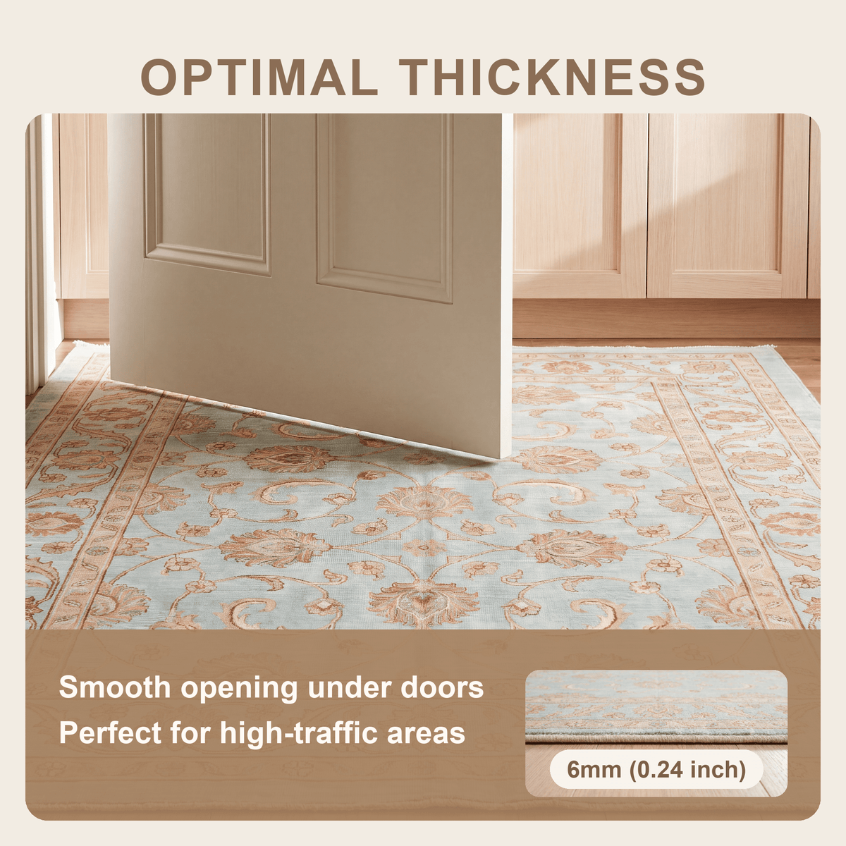 Strand2 Traditional Distressed Medallion Teal Ivory Rust Washable Indoor Outdoor Entryway Rug - RugzellaDigital Print RugRugzellaRugzellaBBB447-RECT-24x47-60x120cmRGZLLA138241Rectangle2' x 3'11" (60x120 cm)SHARED | Strand2 feature thickness
