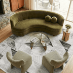 Tanzanite Ivory Charcoal Geometric Modern Machine Woven Rug - RugzellaMachine Woven RugRugzellaRugzellaRPJL01K-80x80cm-31x31in-SquareRGZLLA98333Square2'7" x 2'7" (80x80 cm)SHARED | Tanzanite Ivory Charcoal Geometric Modern Machine Woven Livi photo 1
