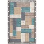 Thornbank Modern Speckled Mosaic Dot Teal Beige Slate Washable Indoor Outdoor Entryway Rug - RugzellaDigital Print RugRugzellaRugzellaBBB477-RECT-24x47-60x120cmRGZLLA145276Rectangle2' x 3'11" (60x120 cm)RECTANGLE | HERO | Thornbank rectangle