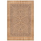 Tidal2 Traditional Floral Border Camel Cream Indigo Washable Indoor Outdoor Entryway Rug - RugzellaDigital Print RugRugzellaRugzellaBBB386-RECT-24x47-60x120cmRGZLLA112111Rectangle2' x 3'11" (60x120 cm)RECTANGLE | HERO | Tidal2 rectangle