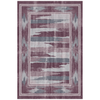 Wandale Modern Brushstroke Stripe Plum Slate Chalk Washable Indoor Outdoor Entryway Rug - RugzellaDigital Print RugRugzellaRugzellaBBB479-RECT-24x47-60x120cmRGZLLA142596Rectangle2' x 3'11" (60x120 cm)RECTANGLE | HERO | Wandale rectangle