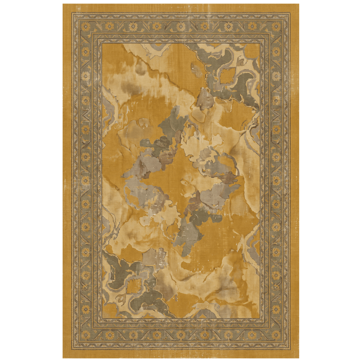 Wellfield Modern Abstract Watercolor Ochre Olive Stone Washable Indoor Outdoor Entryway Rug - RugzellaDigital Print RugRugzellaRugzellaBBB481-RECT-24x47-60x120cmRGZLLA145611Rectangle2' x 3'11" (60x120 cm)RECTANGLE | HERO | Wellfield rectangle