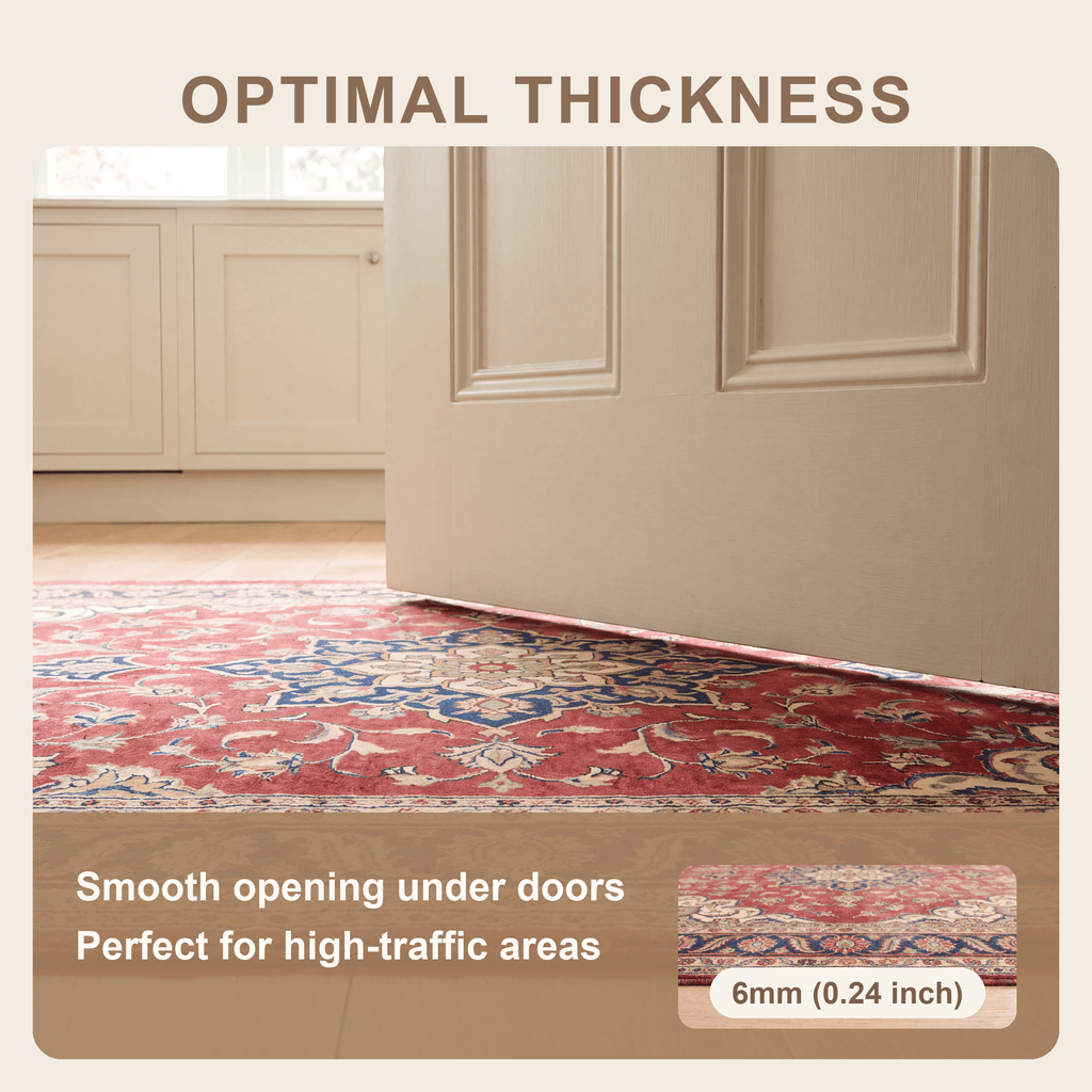 Westfield Traditional Distressed Medallion Red Navy Cream Gold Washable Indoor Outdoor Entryway Rug - RugzellaDigital Print RugRugzellaRugzellaBBB482-RECT-24x47-60x120cmRGZLLA145946Rectangle2' x 3'11" (60x120 cm)SHARED | Westfield feature thickness